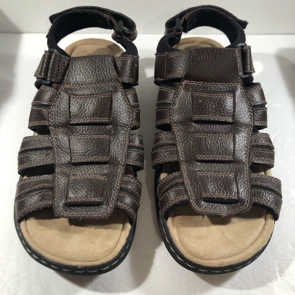 Dockers Men’s Leather Sandals Size 12M Brown